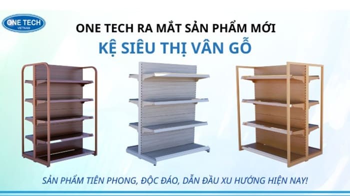 Kệ siêu thị vân gỗ mang lại nhiều ưu điểm 